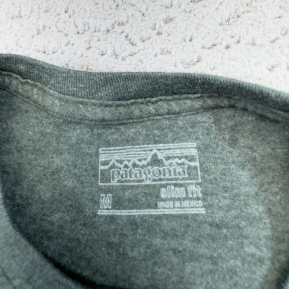 Patagonia Shirt Mens Medium Green Slim Fit Graphic Tee Ventura CA STY 38907 - Picture 3 of 11